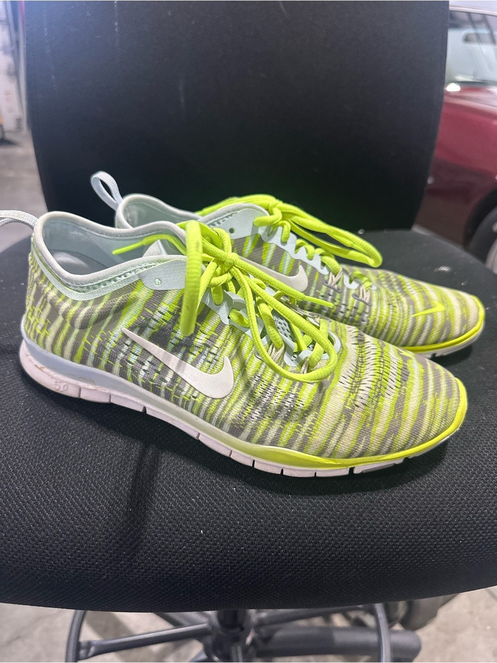 Nike Women’s Lime Green Knit Running Sneakers